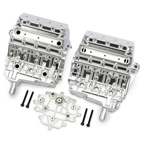 Traxxas blok motoru polomatně chromovaný