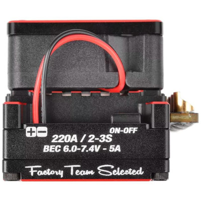CMM-10 Racing Controller - 2-3S - 220A - senzorový regulátor - černý/červený