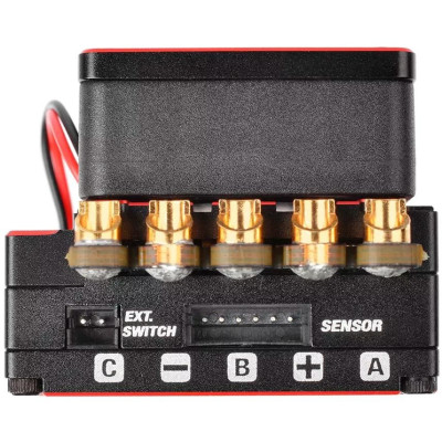 CMM-10 Racing Controller - 2-3S - 220A - senzorový regulátor - černý/červený