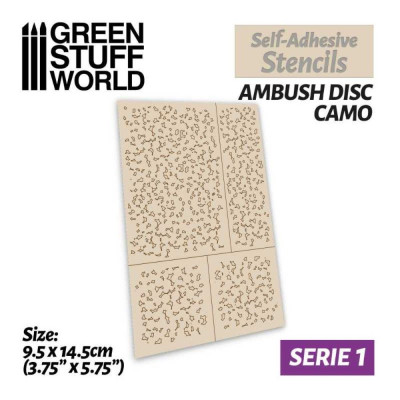Öntapadós sablonok - Ambush Disc Camo / Öntapadós sablonok - Ambush Disc Camo