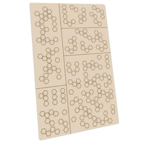 Öntapadós sablonok - Hex Camo / Öntapadós sablonok - Hex Camo