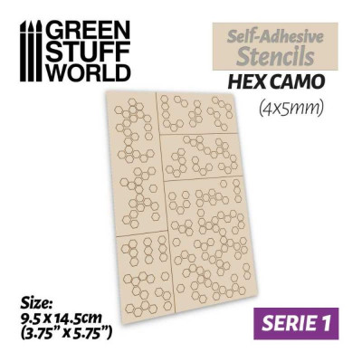 Öntapadós sablonok - Hex Camo / Öntapadós sablonok - Hex Camo