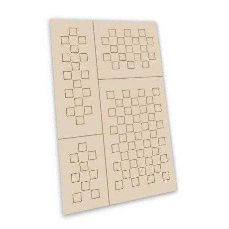Öntapadós sablonok - Chequer M - 6mm / Öntapadós sablonok - Chequer M - 6mm