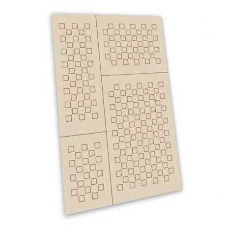 Öntapadós sablonok - Chequer S - 4mm / Öntapadós sablonok - Chequer S - 4mm