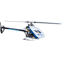 3D minihelikopter CCPM 120°-os elfordulási szöggel és új, teljesen állítható 3G flybarless OFS3 stabilizáló rendszerrel (kapcsolható stabilizációs/3D akrobatikai módok, részletes beállítások mobil alkalmazásban) egy 434 mm átmérőjű hordozórotorral, amelyet egy AC motor hajt, szabályozóval és kormányzó funkcióval. ARF készlet LiPo akkumulátorral, amely lehetővé teszi az RC készlet használatát S.BUS/DSM2/DSMX/kétirányú CRSF kompatibilis miniatűr vevővel. Bluetooth® modul az OMPHOBBY mobilalkalmazásban történő beállításhoz.
