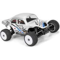 Pro-Line karosszéria VW Baja Bug modellhez, 1:28 méretarányú (Losi Micro-T) RC autómodellekhez, tengelytáv 102mm, hosszúság 150mm, szélesség 57mm. Tartós Lexanból készült. Szereld fel Micro-T-det egy VW® Baja Bug karosszériával.
