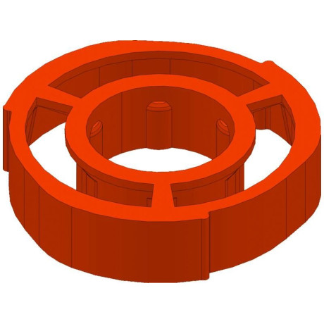 Klima středící kroužek Aqua Star 75mm červený