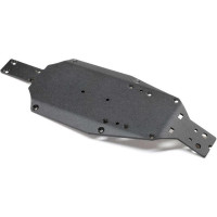 Alkatrész Losi 1:28 Micro-T RC modellautóhoz: 6061 alumínium alvázlemez fekete eloxálással.