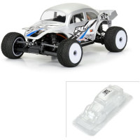 Pro-Line karosszéria VW Baja Bug modellhez, 1:28 méretarányú (Losi Micro-T) RC autómodellekhez, tengelytáv 102mm, hosszúság 150mm, szélesség 57mm. Tartós Lexanból készült. Szereld fel Micro-T-det egy VW® Baja Bug karosszériával.