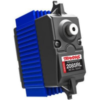 Erőteljes Traxxas 2085RL digitális szervo, Maxi méret, vízálló*, fém fogaskerekek, alumínium központi test, golyóscsapágyak, nyomaték 46 kg.cm, sebesség 0,13 s/60°, súly 125g, méretek: 61x26x64mm. Milliéderes 25T