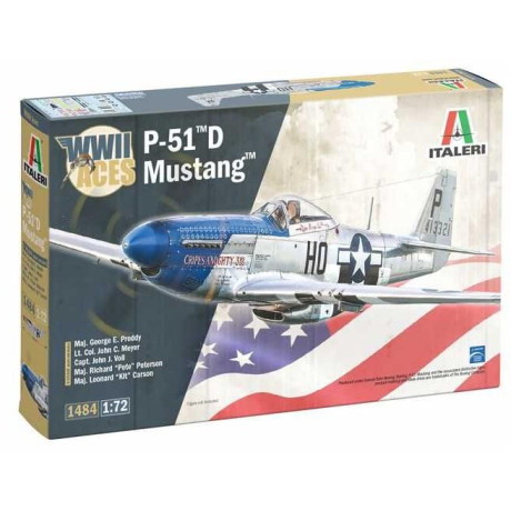 Model Kit letadlo 1484 - P-51D Mustang Aces (1:72)