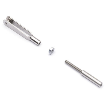 Vidlička kovová M2 s ocelovou spojkou 2,1mm 100ks