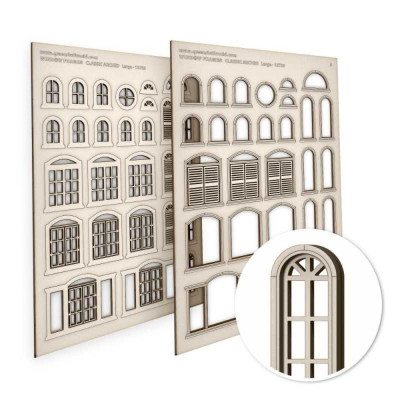 Íves klasszikus miniatűr ablakok - nagy