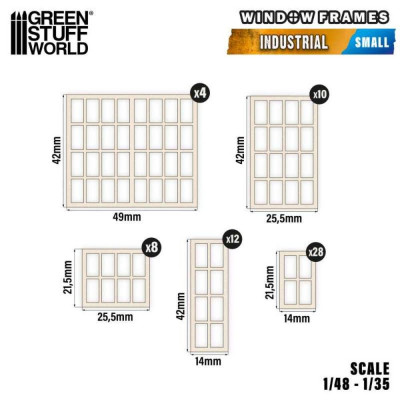 Ipari miniatűr ablakok - kicsi