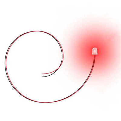 PIROS LED-ek - 3 mm / PIROS LED diódák - 3 mm 10 db