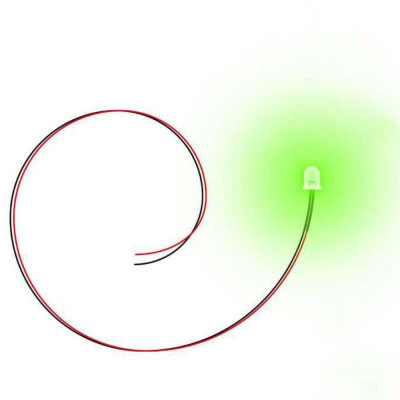 ZÖLD fényű LED-ek - 3 mm / 10 db ZÖLD LED dióda - 3 mm