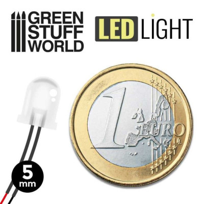 PIROS LED-ek - 5 mm / PIROS LED diódák - 5 mm 10 db