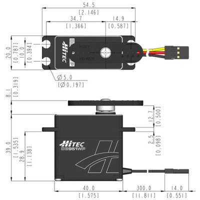 DB951WP HV Vodotěsné (38kg , 0,10s)