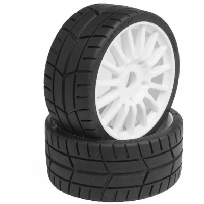 Challenge RALLY (silniční profil) nalepené gumy, bílé disky, 2ks.