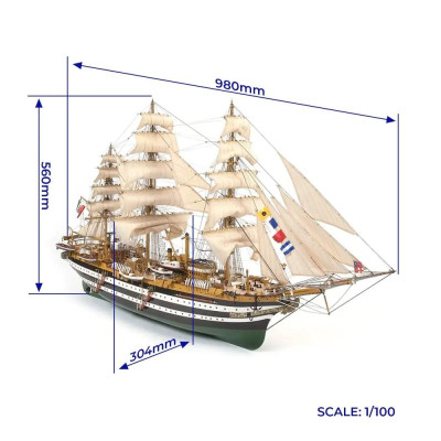OcCre Amerigo Vespucci 1:100