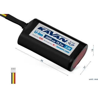 KAVAN Li-Ion 2600 mAh/7,4V TX