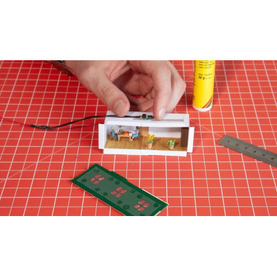 NOCH mikrolámpa egy LED-del, hideg fehér színben