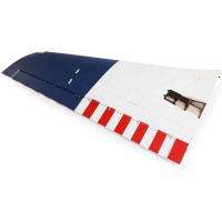 Hangar 9 Hawk/T-45 140-160N távirányítású modellrepülőgép alkatrésze: jobb szárny, csűrőkkel és fékszárnyakkal. Ragasztott fólia.