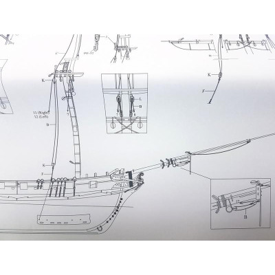 Vanguard Models HM Brig Harpy 1796 1:64 kit