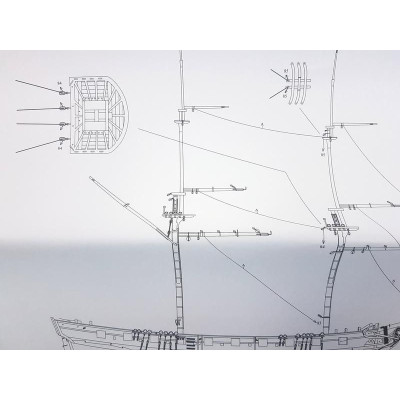 Vanguard Models HM Brig Harpy 1796 1:64 kit