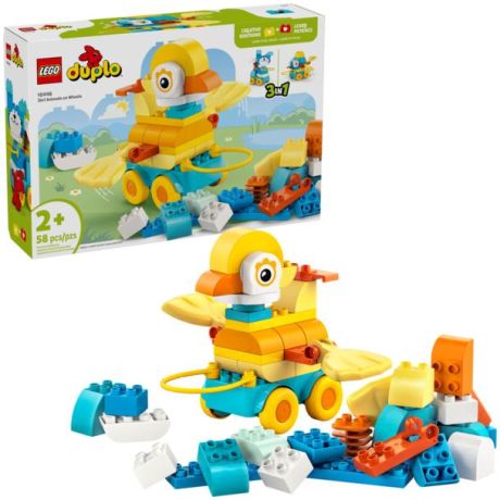 LEGO DUPLO - 3 v 1: Zvířátka na kolečkách