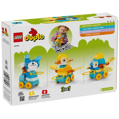 LEGO DUPLO - 3 v 1: Zvířátka na kolečkách