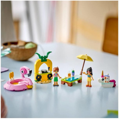 LEGO Friends - Zábava u bazénu s jednorožcem a plameňákem