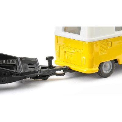 SIKU Super - Volkswagen T1 s tahačem a Beetlem 1:50