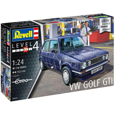 Plastic ModelKit auto 07673 - VW Golf Gti "Builders Choice" (1:24)