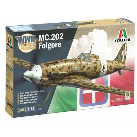 Model Kit letadlo 1481 - MC.202 Folgore Aces (1:72)