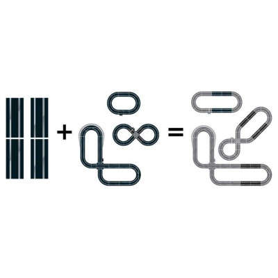 SCALEXTRIC C8526 - Sínhosszabbító csomag 4 db - Egyenesek