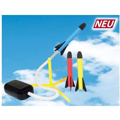 3 darabos AIR ROCKET habrakéták, kilövővel