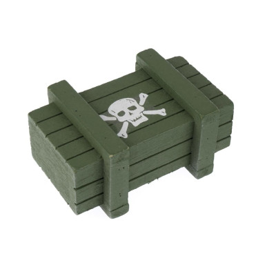 Dřevěná krabice zelená expedice 1/10