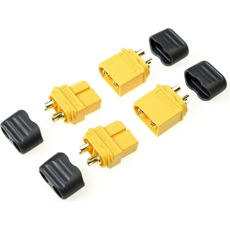 XT-60 a fedéllel ellátott panelhez