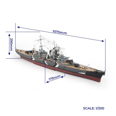 OcCre Maqueta Barco Prinz Eugen 1:200