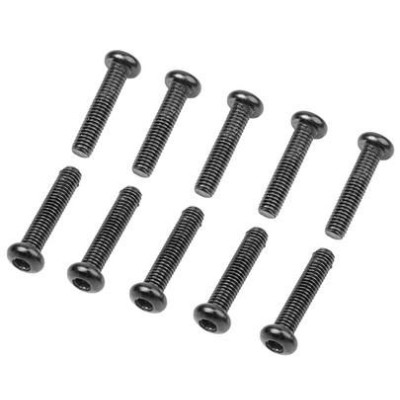 M3x14mm Imbusové šroubky s kulatou hlavou, 10 ks.