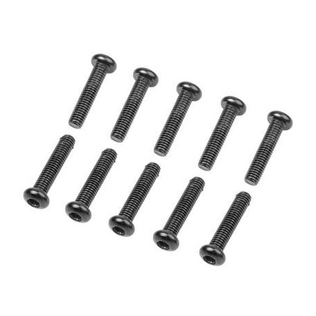 M3x14mm Imbusové šroubky s kulatou hlavou, 10 ks.