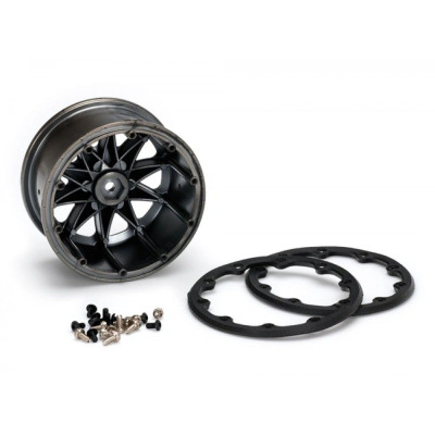 Däck & Fälg ST-UPHILL 1/10 Sv.krom Beadlock (0) Soft MFT (2*