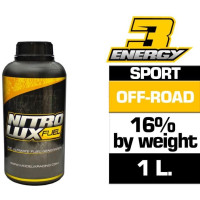 Minőségi szabadidős üzemanyag terepjáró modellekhez 16% nitrometánnal. Kiszerelés 1 liter.