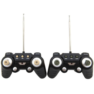 2 db 25 cm-es tank RC + alkatrészcsomag 27MHZ és 40MHz álcázás hanggal és fénnyel, dobozban