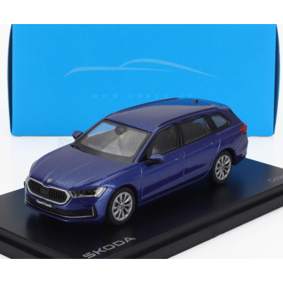 ABREX ŠKODA SUPERB IV COMBI SW STATION WAGON 2023 - BLUE MET 1/43