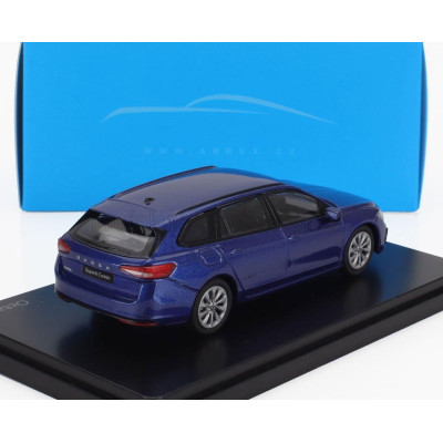 ABREX ŠKODA SUPERB IV COMBI SW STATION WAGON 2023 - BLUE MET 1/43