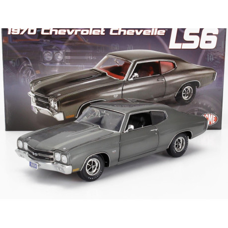 ACME MODELS CHEVROLET CHEVELLE LS6 COUPE 1970 - GREY MET 1/18