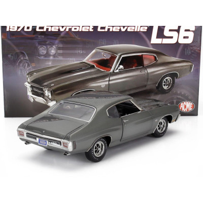 ACME MODELS CHEVROLET CHEVELLE LS6 COUPE 1970 - GREY MET 1/18