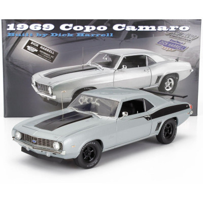 ACME MODELS CHEVROLET CAMARO COPO COUPE 1969 - SILVER BLACK 1/18